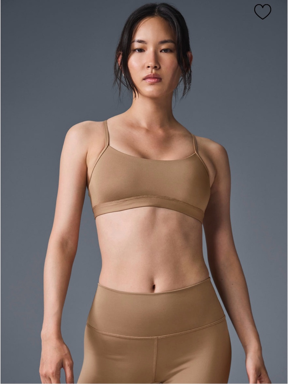 Alo Yoga Airlift Intrigue Bra in Toasted Almond